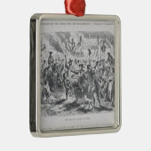 The Stamp Act Riots in Boston Metalen Ornament (Rechts)