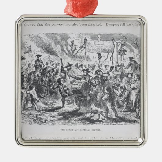 The Stamp Act Riots in Boston Metalen Ornament (Voorkant)