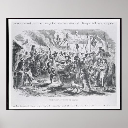 The Stamp Act Riots in Boston Poster (Voorkant)