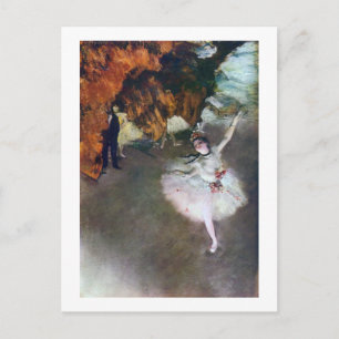 The Star, Ballerina, Edgar Degas, 1878 Briefkaart