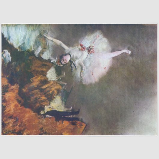 The Star, Ballerina, Edgar Degas, 1878 Tissuepapier (Voorkant)