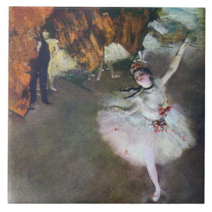 The Star, Ballerina, Edgar Degas Tegeltje