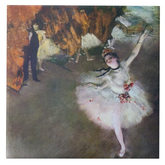 The Star, Ballerina, Edgar Degas Tegeltje (Voorkant)