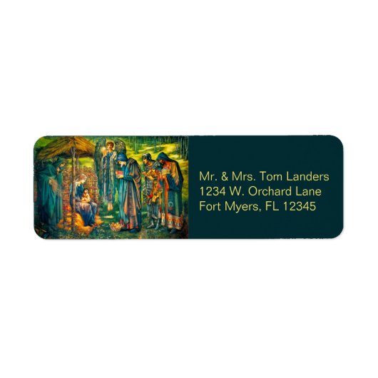 The Star of Bethlehem Return Address Labels (Voorkant)