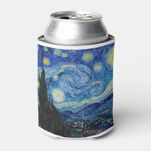 The Starry Night (1889) by Vincent Van Gogh Blikjeskoeler (Blikje Voorkant)