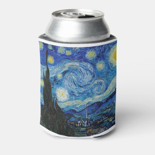 The Starry Night (1889) by Vincent Van Gogh Blikjeskoeler (Blikje Achterkant)
