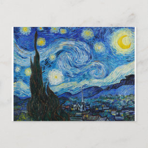 The Starry Night 1889 by Vincent van Gogh Briefkaart