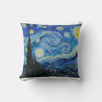 The Starry Night 1889 by Vincent van Gogh Kussen