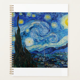 The Starry Night 1889 by Vincent van Gogh Planner
