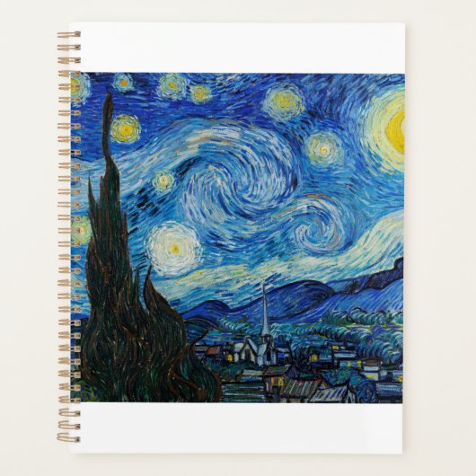 The Starry Night 1889 by Vincent van Gogh Planner (Voorkant)