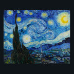 The Starry Night 1889 by Vincent van Gogh Poster<br><div class="desc">Vincent Willem van Gogh (Dutch: [ˈvɪ nsɛ nt ˈʋ lactam ɱɪ vkuïengel] (listen); [voetnoot 1] 30 March 1853 - 29 July 1890) was a Dutch Post-Impressionist painter who posthumously becone of the In a decade, he created about 2, 100 artworks, including around 860 oil paintings, most of which date from...</div>