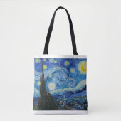 The Starry Night 1889 by Vincent van Gogh Tote Bag (Voorkant)