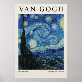 The Starry Night Blossom Poster