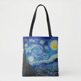 The Starry Night by Van Gogh – Customizable  Tote Bag