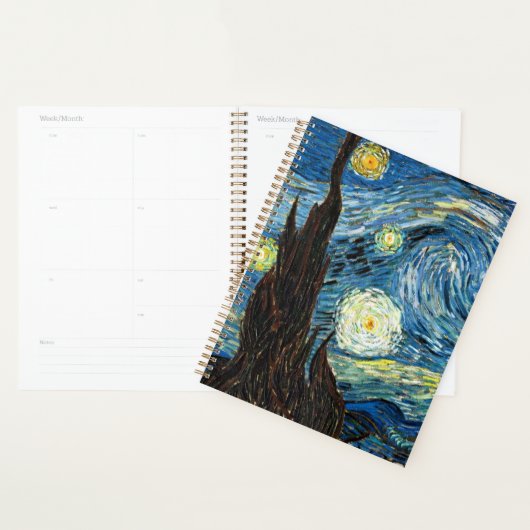 The Starry Night by Vincent Van Gogh Planner (Display)