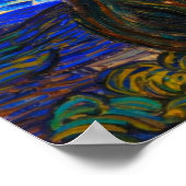 The Starry Night by Vincent van Gogh Poster (Hoek)