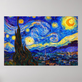 The Starry Night by Vincent van Gogh Poster