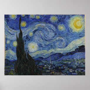The Starry Night by Vincent Van Gogh Poster