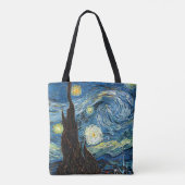 The Starry Night by Vincent Van Gogh Tote Bag (Achterkant)