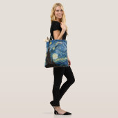 The Starry Night by Vincent Van Gogh Tote Bag (Op model)