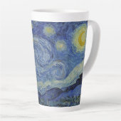The Starry Night, oil painting, Vincent Van Gogh Latte Mok (Rechterhoek)