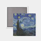 The Starry Night, oil painting, Vincent Van Gogh Magneet (Voorkant / Achterkant)