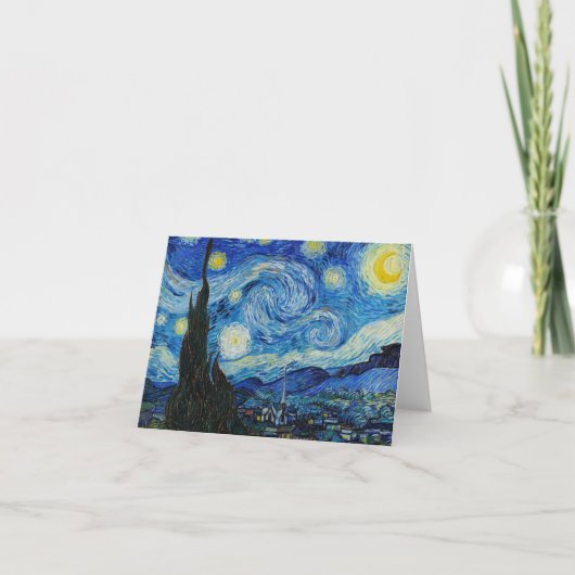 The Starry Night - Vincent Van Gogh Kaart (Voorkant)