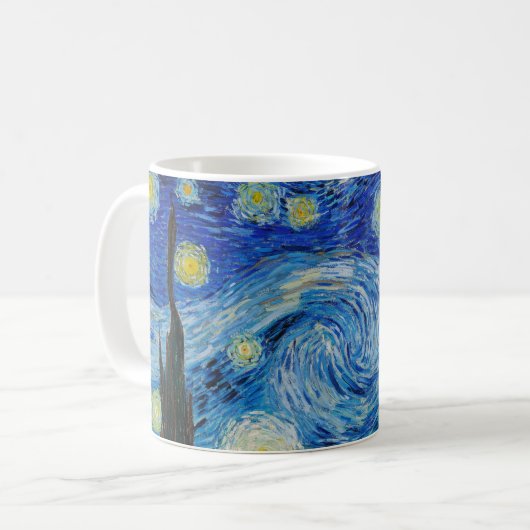 The Starry Night - Vincent Van Gogh Koffiemok (Voorkant links)