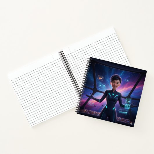 The Starship Story Captain Notebook Notitieboek (Binnen)