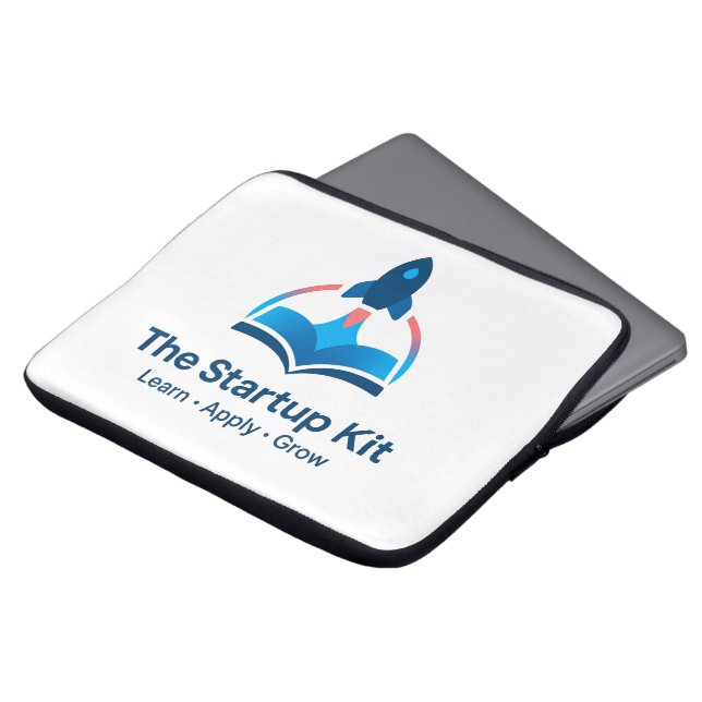 The Startup Kit | Neoprene Laptop Sleeve (13") (Voorkant top)