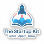 The Startup Kit | op maat gesneden vinyl sticker (Voorkant)