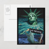 The Statue of Liberty Melts Surreal Collage Briefkaart (Voorkant / Achterkant)