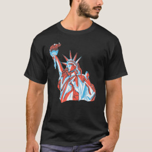 The Statue Of Liberty Patriotic Armed Forces 4th O T-shirt