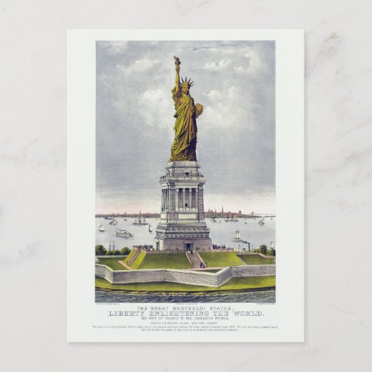 The Statue of Liberty, The Great Bartholdi Statue Briefkaart (Voorkant)