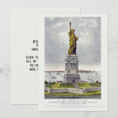 The Statue of Liberty, The Great Bartholdi Statue Kaart (Voorkant / Achterkant)