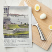 The Statue of Liberty, The Great Bartholdi Statue Theedoek (Quarter Fold)