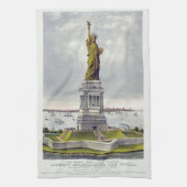 The Statue of Liberty, The Great Bartholdi Statue Theedoek (Verticaal)