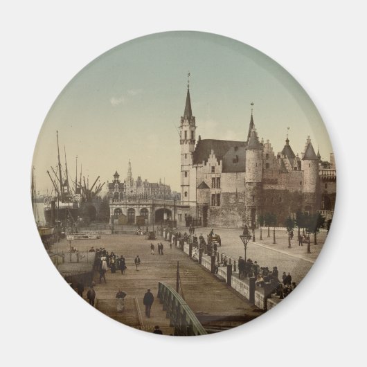 The Steen, Antwerpen, België Magneet (Voorkant)
