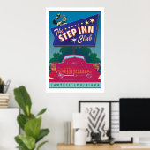 The Step Inn Club-Poster Poster (Thuiskantoor)