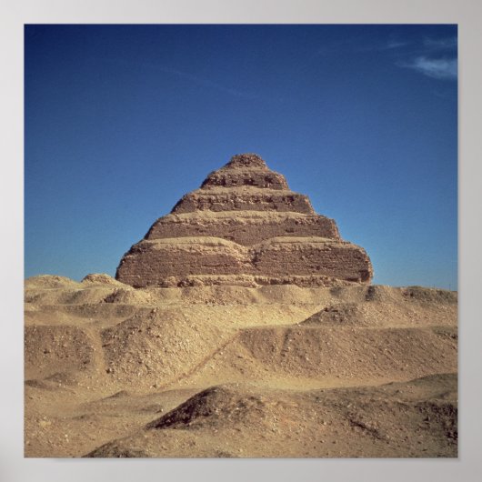 The Step Pyramid of King Djoser, c.2630-2611 BC Poster (Voorkant)