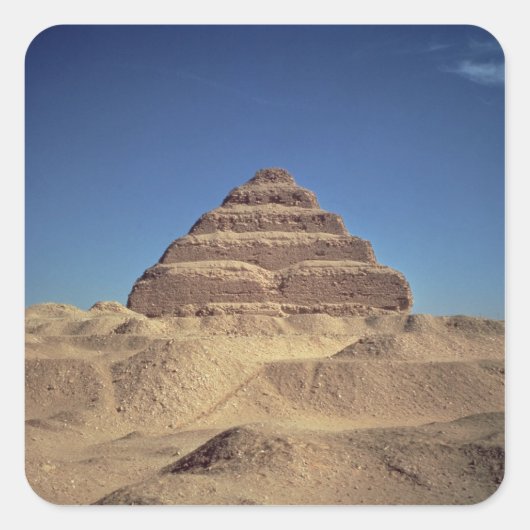 The Step Pyramid of King Djoser, c.2630-2611 BC Vierkante Sticker (Voorkant)