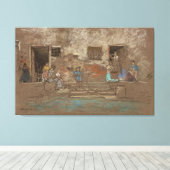 The Steps  Canvas Afdruk (Insitu (Houten vloer))