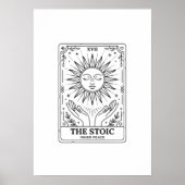  The Stoic Tarot Card: Inner Peace  Poster (Voorkant)