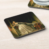 The Stolen Kiss Fragonard Bier Onderzetter (Linkerzijde)