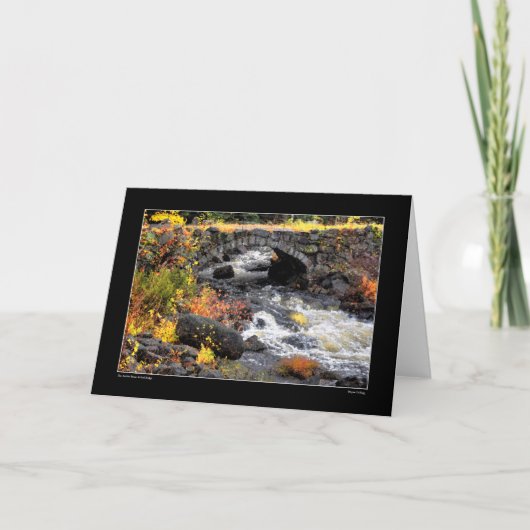 The Stone Arch Bridge - Antrim, New Hampshire Kaart (Voorkant)