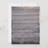 The Stone, een gedicht over verdriet en verlies Feestdagenkaart (Voorkant)