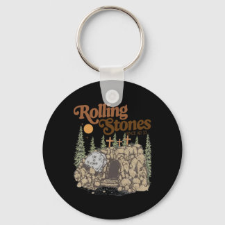 The Stone Was Rolled Away He Is Alive Retro Christ Sleutelhanger