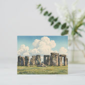 The Stonehenge Japanese Woodblock Print Briefkaart (Staand voorkant)