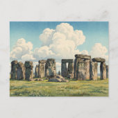 The Stonehenge Japanese Woodblock Print Briefkaart (Voorkant)