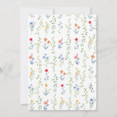 The Stork Heirloom Rose & Ribbon Baby Shower  Kaart (Achterkant)